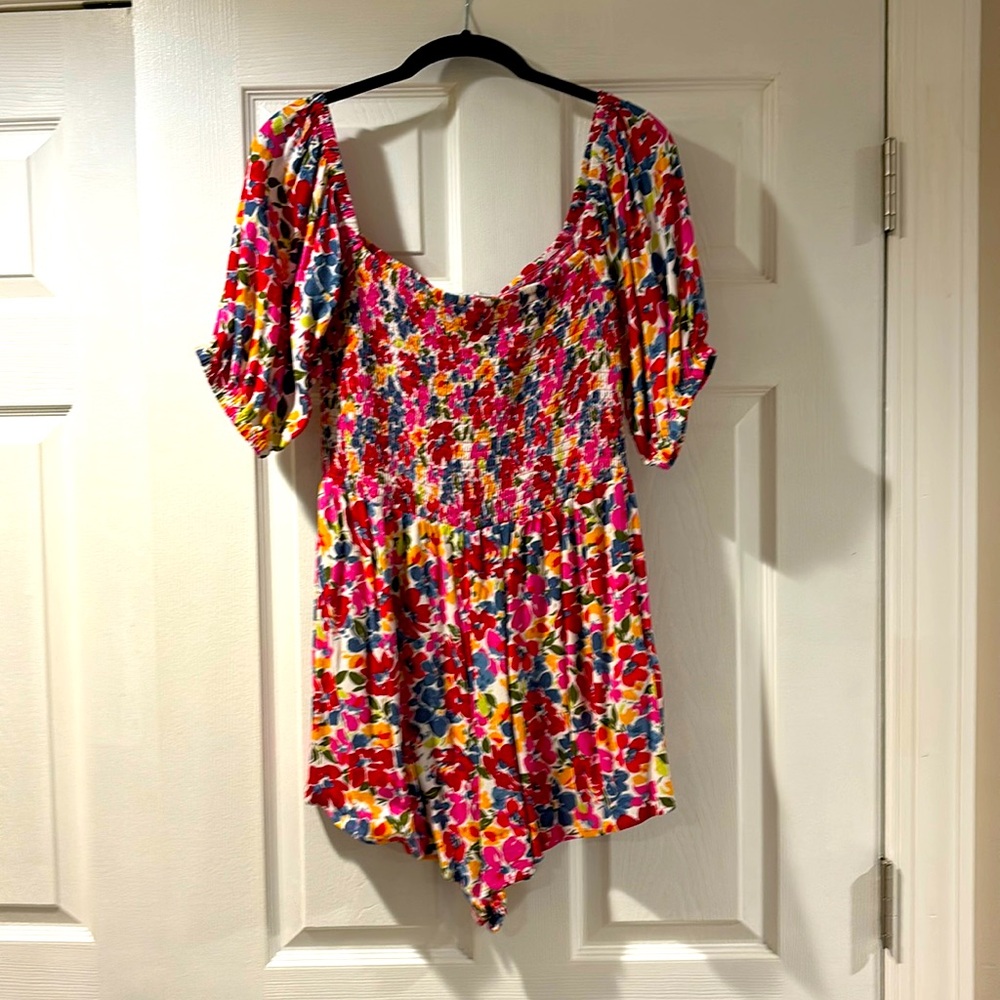 Multi Color Floral Roxy Romper